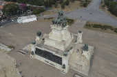Vista area do Monumento  Independncia
