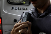 Cmeras corporais usadas atualmente nos uniformes de policiais militares de SP