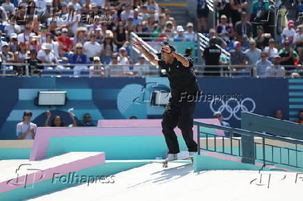 O skatista brasileiro Kelvin Hoefler na preliminar do  street