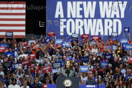 US Vice President Harris Campaigns in Madison, Wisconsin