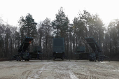 Patriot launchers at Polish military base