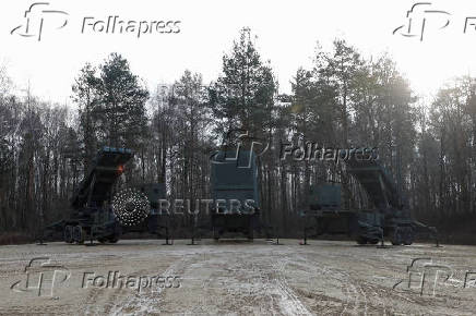 Patriot launchers at Polish military base