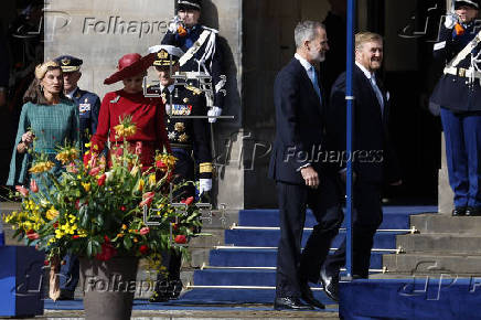 Los reyes de Espaa Felipe VI y Letizia realizan una visita de Estado a Pases Bajos