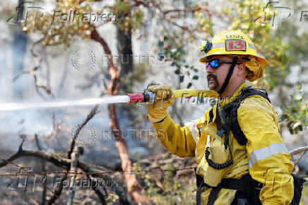 Wildfire near Forest Ranch, California