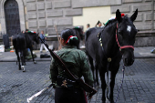 Military parade to celebrate the Independence Day hosted by President Lopez Obrador, in Mexico City