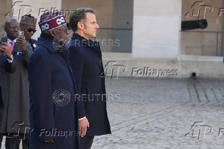 French President Macron meets Nigeria's President Bola Tinubu in Paris