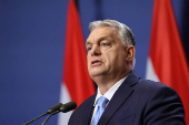 Hungarian Prime Minister Viktor Orban holds an international press conference in Budapest