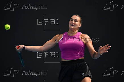 Australian Open practice session