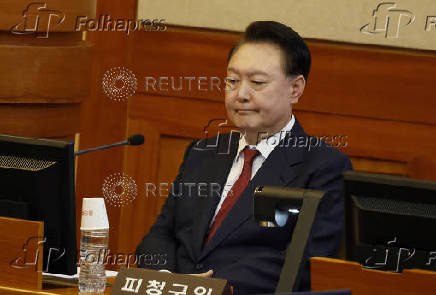 South Korean President Yoon attends impeachment trial hearing