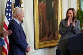 U.S. President Biden and VP Harris deliver remarks on gun violence, at the White House