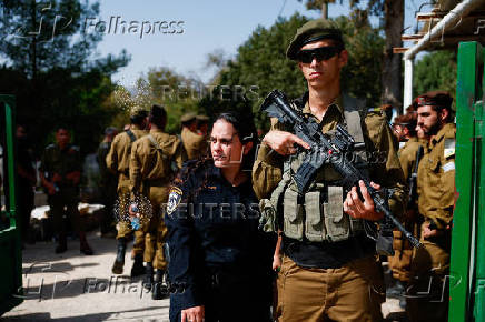 Funeral of Israeli soldier Sergeant Yosef Hieb in Tuba-Zangariya