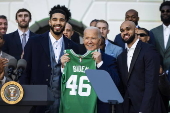 President Biden welcomes Boston Celtics to White House