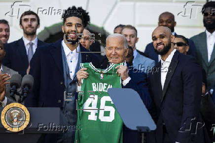 President Biden welcomes Boston Celtics to White House