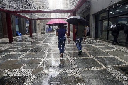 Chuva na regio central de So Paulo