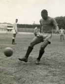 Futebol: o jogador Djalma Santos,
