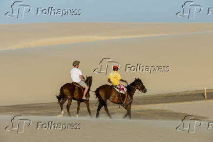 Passeio de cavalo nas dunas de Jericoacoara