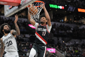 NBA: Portland Trail Blazers at San Antonio Spurs