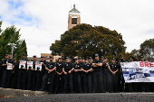 Victoria police officers and recruits walk off the job over pay and working conditions