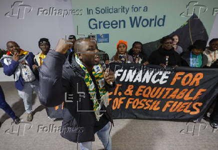 Protest on the sidelines of the UN Climate Change Conference COP29