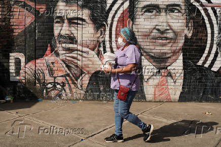 Colombians displaced by clashes between the rebels of the National Liberation Army (ELN) and former FARC dissidents, in Cucuta