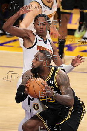 Folhapress Fotos Nba Denver Nuggets At Los Angeles Lakers