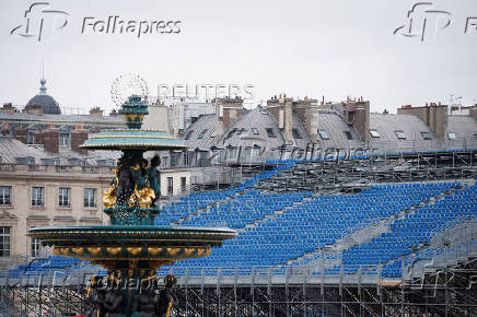 The Parc Urbain La Concorde venue ahead of the Paris 2024 Olympic Games