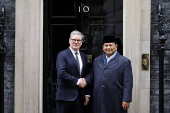 President of Indonesia Prabowo Subianto visits London