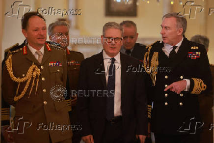 Keir Starmer British Prime Minister meets defence chiefs in Downing Street