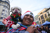 Christmas parade in La Paz