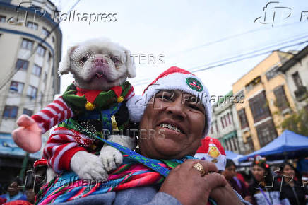 Christmas parade in La Paz