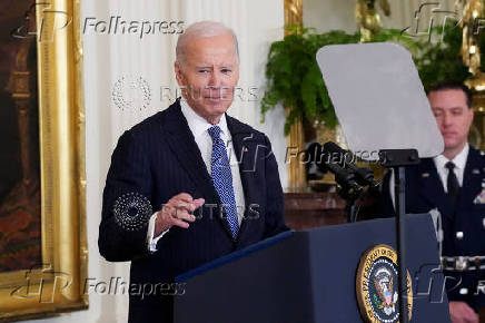 U.S. President Biden presents Presidential Medal of Freedom during ceremony at the White House