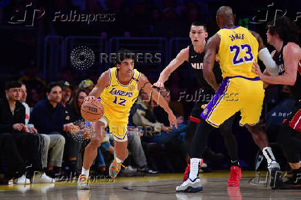 NBA: Miami Heat at Los Angeles Lakers