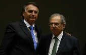 O presidente Jair Bolsonaro e o ministro da Economia Paulo Gued