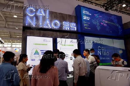 FILE PHOTO: Alibaba's logistics unit Cainiao in Beijing