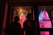 Diwali celebrations at Neasden Temple in London