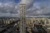 Edifcio Platina, no bairro do Tatuap, considerado o prdio mais alto de SP