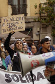 Los estudiantes se manifiestan en Barcelona para exigir el cese de relaciones con Israel