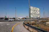 Israeli police patrol the area near Allenby Bridge Crossing between the West Bank and Jordan following a shooting incident at the crossing in the Israeli-occupied West Bank