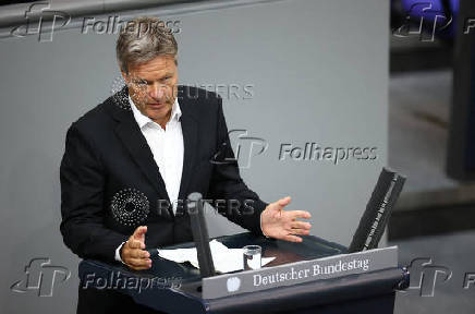 Germany?s lower house of parliament, the Bundestag discusses the 2025 budget