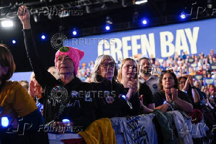 Democratic presidential nominee U.S. Vice President Harris campaigns in Wisconsin