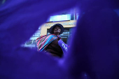 Protest in commemoration of the International Day for the Elimination of Violence Against Women, in El Alto