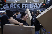 Black Friday anticipado en la ciudad de Sao Paulo, Brasil