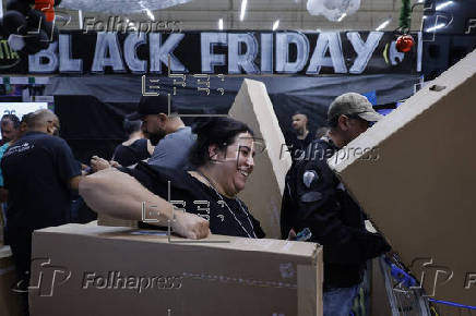 Black Friday anticipado en la ciudad de Sao Paulo, Brasil