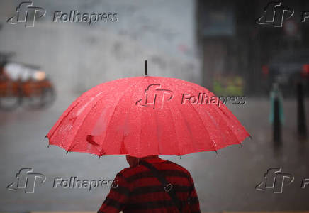 Chuva na regio central de So Paulo