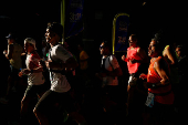 Venezuelans participate in the 9th CAF Caracas Marathon 2025, in Caracas