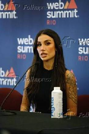 Coletiva de imprensa da influencer Bianca Andrade no Web Summit