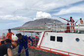 Mount Ruang volcano eruption in Sitaro islands, North Sulawesi province