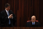 Alexandre de Moraes e o procurador-geral da Repblica, Paulo Gonet 