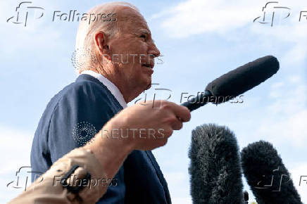 U.S. President Biden departs from the White House