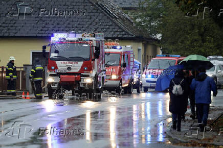 Aftermath of heavy rainfall in Austria